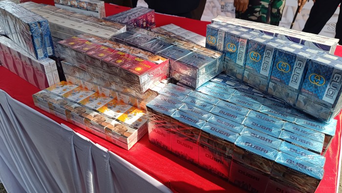 Rokok ilegal yang disita Bea Cukai Jabar (Rizky/detikcom)