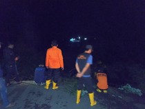 Jalan Penghubung Empat Lawang-Pagar Alam Amblas Usai Dilanda Hujan Deras