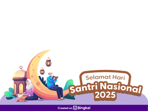 10 Twibbon Hari Santri 2025 Baru dan Gratis, Bagikan di Medsos!