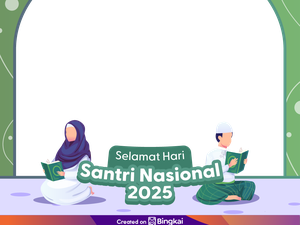 Desain Poster Hari Santri 2025, Wujudkan Cinta Tanah Air dan Agama!
