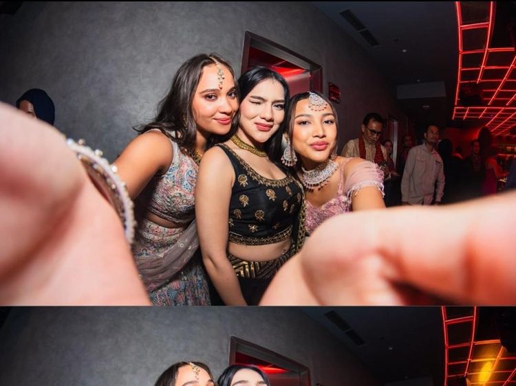 Davina Karamoy Stunning dengan Ghagra Choli Nuansa Hitam di Pesta Diwali