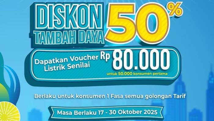 DISKON LISTRIK PLN 50 PERSEN.