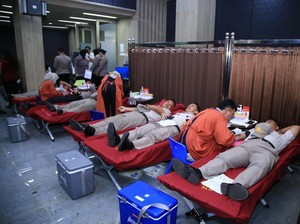 Divisi Humas Polri Gelar Donor Darah Jelang Hari Jadi Ke-74