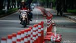 Duh, Pembatas Jalur Sepeda Perintis Kemerdekaan Jakarta Rusak Parah