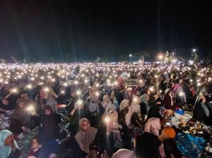 Lautan Jemaah Hadiri Gebyar Selawat Hari Santri di Pasuruan