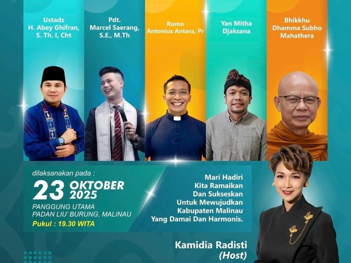 Irau ke-11 di Malinau tidak hanya diisi panggung hiburan. Panitia juga menyajikan panggung pemuka agama sebagai bagian dari perayaan. Acara ngobrol bareng tersebut menghadirkan lima pemuka agama.