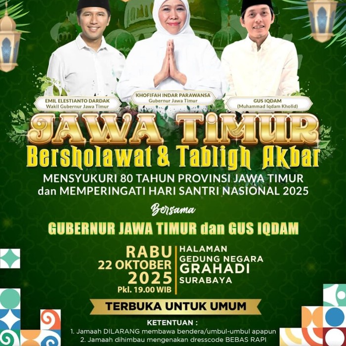 Jawa Timur Bersholawat dan Tabligh Akbar