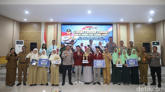 Kapolres Kediri Apresiasi Semangat Pelajar di Lomba Kamtibmas