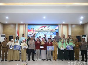 Kapolres Kediri Apresiasi Semangat Pelajar di Lomba Kamtibmas