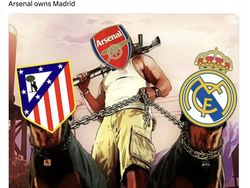 Meme Arsenal Libas Atletico, Klub Spanyol Jadi Bulan-bulanan