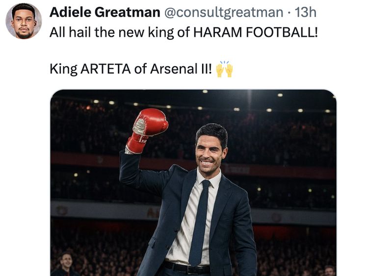 Meme Arteta Kalahkan Simeone, Jadi Raja Baru Haramball