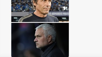 Conte bernasib sama dengan Jose Mourinho di mana timnya, Benfica, dibantai Newcastle 0-3. Foto: X.com