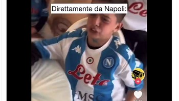 Fans Napoli pun bersedih. Foto: X.com