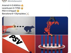 Meme Napoli Dibantai PSV, Conte Dituding Tak Becus di Eropa