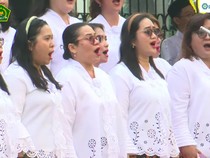 Saat Paduan Suara Kristen Nyanyikan Ya Lal Wathon di Hari Santri 2025