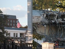 Potret Terkini Sayap Timur Gedung Putih yang Lagi Dibangun Ballroom Raksasa
