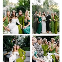 Pada foto-foto pernikahan yang baru dirilis di majalah Vogue British dan akun Instagram fotografer Mango Studios, terlihat tiga adik tiri Alana, Gigi Hadid, Bella Hadid dan Anwar Hadid ikut hadir. Foto: Dok. Instagram lanzybear, mangostudios, britishvogue