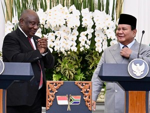 Sanjungan Presiden Afsel Saat Dijamu Prabowo di Istana
