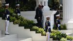 Momen Prabowo Sambut Presiden Afrika Selatan Cyril Ramaphosa di Istana Merdeka
