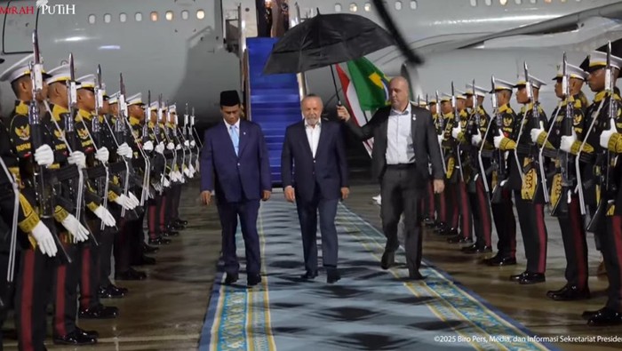 Presiden Brasil Lula da Silva tiba di Jakarta untuk bertemu Presiden Prabowo Subianto di Istana Negara. (screenshot YouTube Setpres)