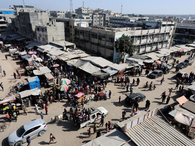 Suasana Pasar Gaza Hidup Lagi di Tengah Gencatan Senjata