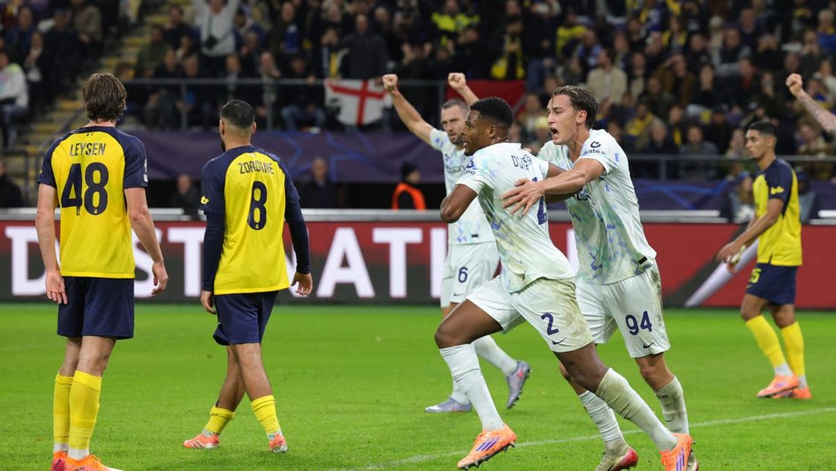 Inter Milan menang 4-0 di kandang Union Saint-Gilloise. (REUTERS/Yves Herman)