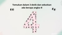 Lihat ada berapa angka 4. Bisa menemukan semuanya? (Aida Adha Siregar/detikcom)