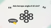 Tulis di kolom komentar ada berapa angka 8, detikers! (Aida Adha Siregar/detikcom)