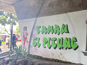 Hore, Bawah Kolong Tol Wiyono Wiyoto Disulap Jadi Taman Si Pitung