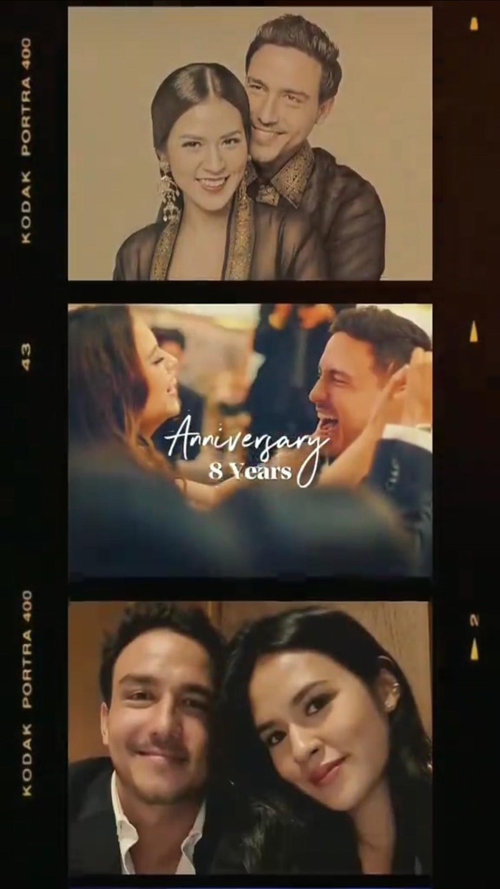Hamish Daud Foto dalam kolase yang diunggah Hamish Daud dalam rangka anniversary ke-8 pernikahan dengan Raisa.