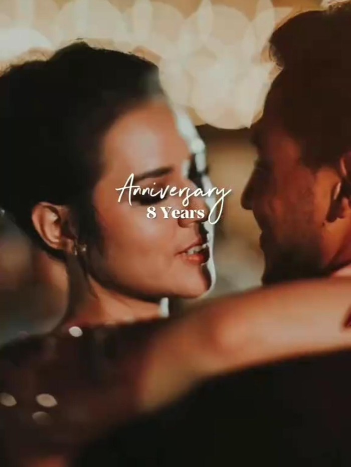 Hamish Daud Foto dalam kolase yang diunggah Hamish Daud dalam rangka anniversary ke-8 pernikahan dengan Raisa.