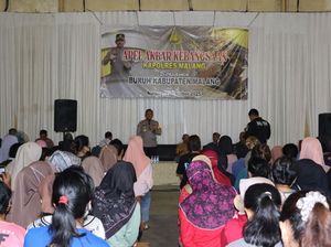 Polres Malang-Buruh Kompak Gelar Apel Akbar Kebangsaan di Sumberpucung