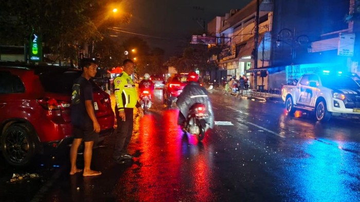 Lokasi kecelakaan di jalan raya di Kecamatan Kedungwaru, Tulungagung