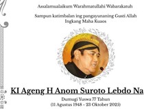 Ki Anom Suroto Wafat di Usia 77 Tahun, Tinggalkan 8 Anak-18 Cucu