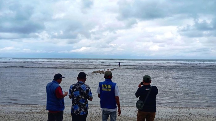 Lokasi dugaan perusakan karang di Pantai Minajaya, Kecamatan Surade, Kabupaten Sukabumi.