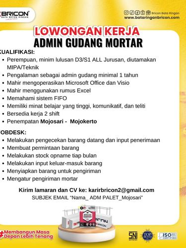 Lowongan Kerja Oktober 2025