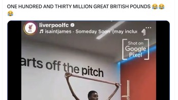 Dengan harga sangat mahal, Isak semalam tak dapat berbuat apa-apa. Foto: X.com