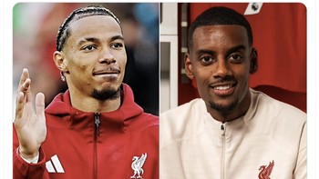 Ada netizen yang survei lebih baik mana Ekitike atau Isak? Jawabannya ya Ekitike. Foto: X.com