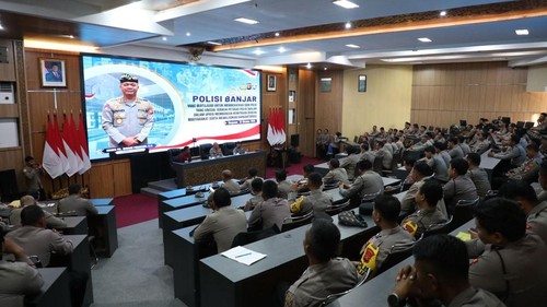 Pelatihan Polisi Banjar di Gedung Rupatama Polda Bali, Kamis (23/10/2025). (Dok. Polda Bali)