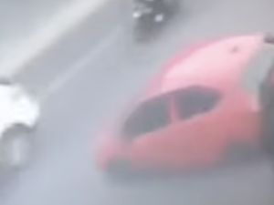 Video: Detik-detik Mobil Brio Merah Kabur Usai Isi Bensin di SPBU Tangsel