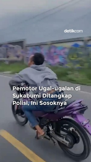 Video: Pemotor Viral yang Ugal-ugalan di Sukabumi Ditangkap