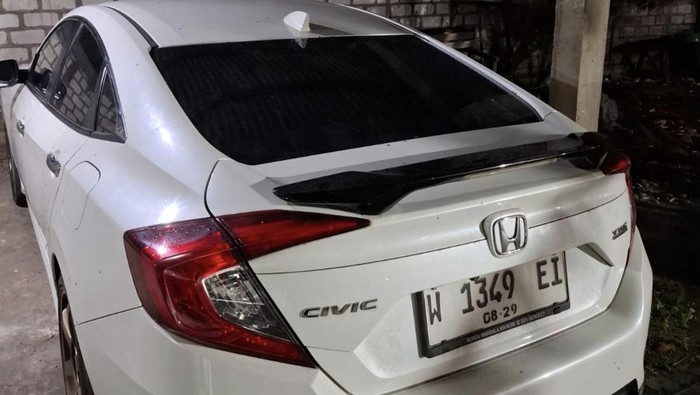 Penampakan honda civic yang sempat dicuri di Gresik