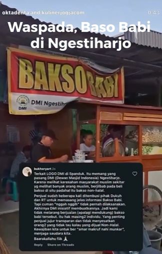 Penjual bakso babi