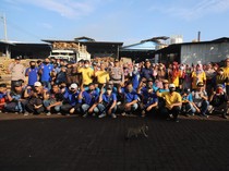 Ratusan Buruh-Polisi Magetan Apel Akbar Gaungkan Persatuan & Kesejahteraan