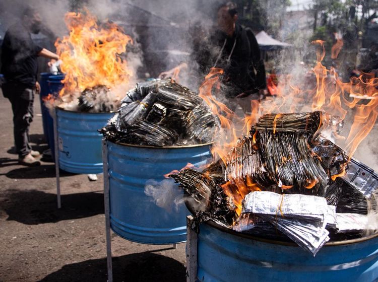 Polrestabes Bandung Musnahkan 2,7 Juta Butir Obat Ilegal