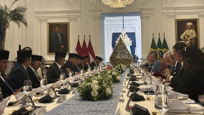 Presiden Prabowo rapat dengan Presiden Brasil Luiz Inacio Lula da Silva
