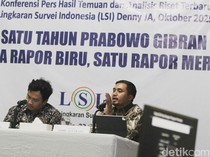 Video Rapor LSI Denny JA Setahun Prabowo-Gibran: 5 Nilai Biru, 1 Merah