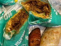 Unik! Roti Canai Gulung Isi Rendang Lezat Ada di Jakarta