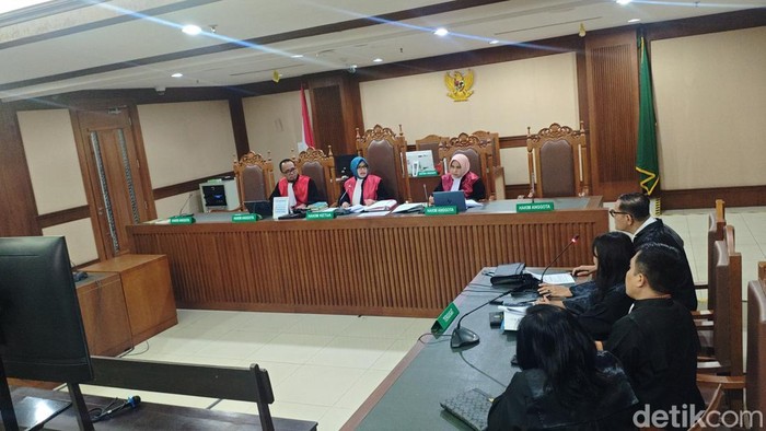 Sidang online Ammar Zoni. (Rumondang/detikcom)
