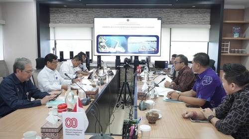 Wali Kota Denpasar, I Gusti Ngurah Jaya Negara, melakukan audiensi dengan Kemenhub di Jakarta, Kamis (23/10/2025). (Dok. Pemkot Denpasar)